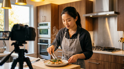 国产自拍美食视频